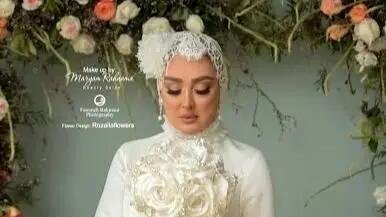  کارت عروسی لاکچری و دسته گل خاص الهام حمیدی به سبک سلطنت عثمانی