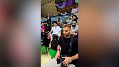  حضور تیم ملی والیبال، در بازی فینال ایران - مراکش