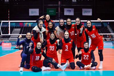  پیروزی تیم ملی والیبال بانوان ایران برابر افغانستان