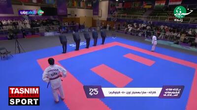  سارا بهمنیار طلایی شد