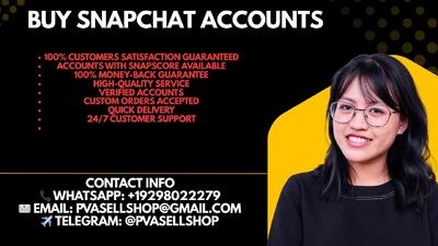  Old Update To Buy Snapchat Accounts In 2030 ||Buy Snapchat Accounts|| Best Websites From Pvasellshop
