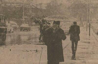 پس از ۱۹۰ روز بی‌بارشی در تهران برف بارید؛ آبان ۱۳۵۴