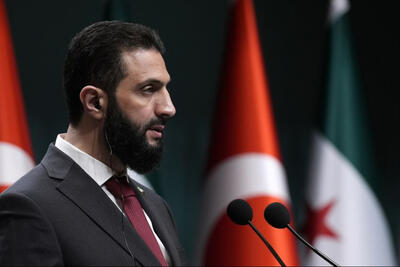  الشرع: مذاکرات مستقیم قریب‌الوقوعی با اسرائیل نخواهیم داشت