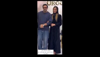  اولین حضور تازه عروس و داماد سینمای ایران در یک مراسم