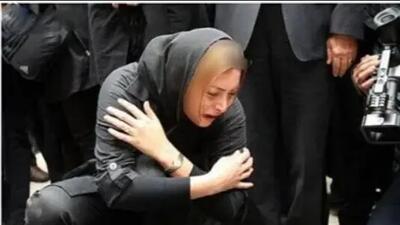  عکس/ جیغ سوزناک فریبا نادری در مراسم تشییع مسعود رسام، همسر کارگردان فوت شده‌اش/ روحش شاد و یادش گرامی