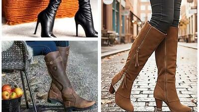  بوت ساق بلند ترند؛ چگونه با شلوار جین و کت چرم ست کنیم؟