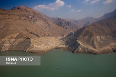  وضعیت سد امیرکبیر - ۱۹ آبان