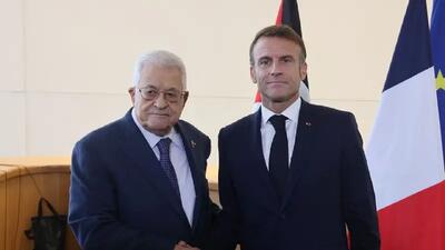  مکرون: فرانسه به فلسطینی‌ها در تدوین قانون اساسی کشور آینده کمک می‌کند