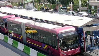  سر فاصله سرویس دهی ناوگان BRT در جنوب پایتخت کاهش یافت