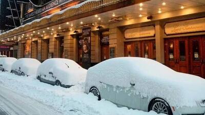  برف پاییزی شدید بر فراز نیویورک
