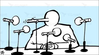  کاریکاتور  / مقامات دروغ گو