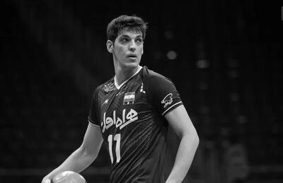  تصاویر از مزار صابر کاظمی ستاره والیبال ایران در آق‌قلا (فیلم)