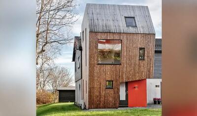  معماری یک خانه ۴۸متری در نروژ که شاهکار است