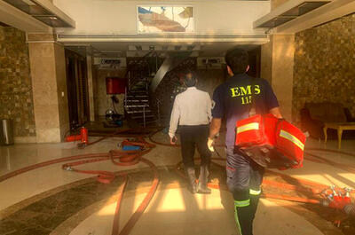  تخلیه فوری ده‌ها ساکن در آتش‌سوزی برج مسکونی خیابان تیموری!