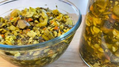  طرز تهیه ترشی هفته بیجار خونگی تند و تیز و خوشمزه با کلی نکات و راز کپک نزدن