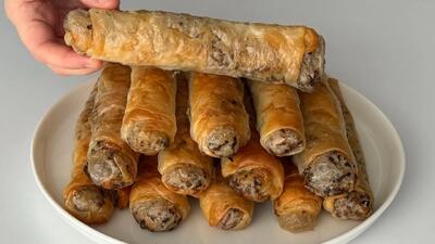  برای ناهار امروز بورک گوشت درست کنید / فقط آب جوش + آرد + روغن