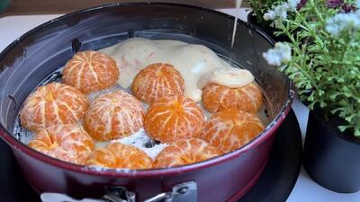  طرز تهیه آسان پای نارنگی خانگی با طعم طبیعی و بافت لطیف