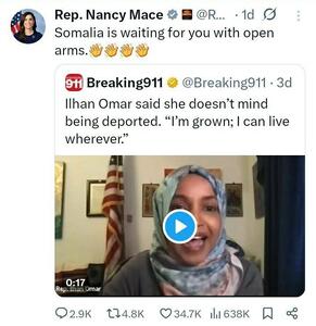  نانسی میس به ایلهان عمر: سومالی با آغوش باز منتظر توست+ عکس | اقتصاد24