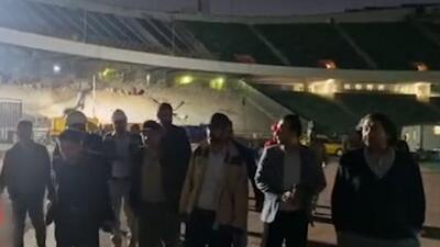  بازدید شبانه دکتر سید محمدعلی ثابت قدم  از روند بازسازی ورزشگاه آزادی