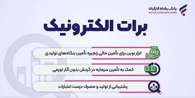  نخستین برات های الکترونیک بانک رفاه کارگران صادر شدند