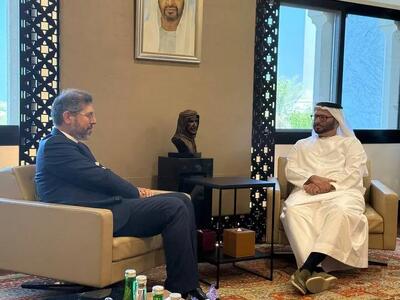  دیدار «خطیب زاده» با مشاور دیپلماتیک رئیس امارات متحده عربی
