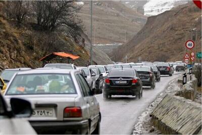  وضعیت جاده‌ها /  ترافیک سنگین در کندوان و هراز