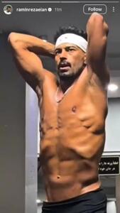  آمادگی‌ بدنی رامین رضاییان، بازیکن استقلال در ۳۶ سالگی‌