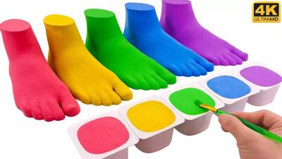  بازی جدید کودکانه با شن رنگی تفریح شاد برای کودک ها