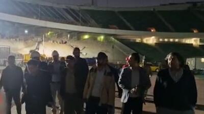  بازدید شبانه دکتر سید محمدعلی ثابت قدم  از روند بازسازی ورزشگاه آزادی