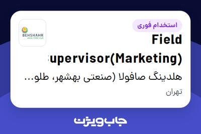  استخدام Field Supervisor(Marketing) در هلدینگ صافولا (صنعتی بهشهر، طلوع پخش آفتاب و گندم طلایی نوتریکا)