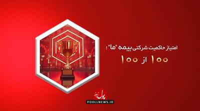  امتیاز حاکمیت شرکتی بیمه ما؛ ۱۰۰ از ۱۰۰