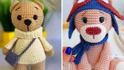  عروسک خرسی بافتنی: 15 مدل جذاب برای خلق هنر دست‌ ساز!