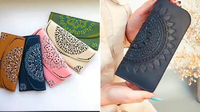  مدل‌ های خاص کیف پول چرمی زنانه دست دوز؛ تجمل و کیفیت در یک نگاه