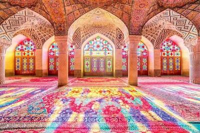  یه مسجد خاص برای عاشقان رنگ صورتی؛ مسجدی با معماری شگفت انگیز در شیراز شهر شعر