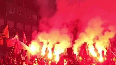  شعار خروج از اتحادیه اروپا در جشن‌های روز استقلال لهستان