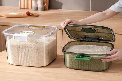  انتخاب بهترین ظرف برای نگهداری برنج