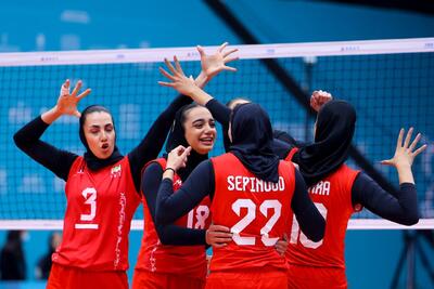  ایران 3-0 تاجیکستان؛ زنان والیبالیست ایران در آستانه کسب مدال برنز