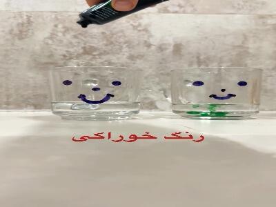  فوران رنگی با یک قرص جوشان