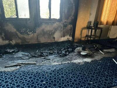  به آتش کشیدن یک مسجد در کرانه باختری توسط صهیونیست‌ها