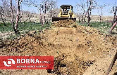 انسداد ۱۲۳ حلقه چاه غیرمجاز در حاشیه تالاب هشیلان کرمانشاه