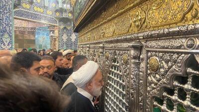  تشرف رئیس قوه قضائیه به حرم حضرت فاطمه معصومه سلام الله علیها