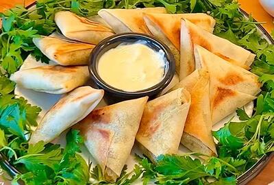  طرز تهیه سمبوسه سیب زمینی کم روغن و خوشمزه
