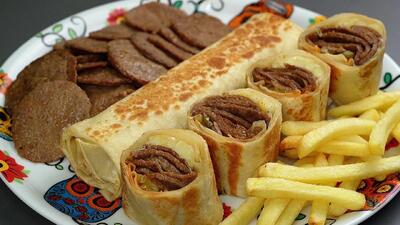  غذا با گوشت چرخکرده / طرز تهیه دونر سریع و خوشمزه با گوشت چرخی
