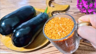  دستور پخت جدید بادمجان و دال عدس، غذای گیاهی و خوشمزه
