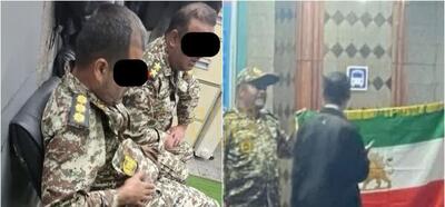  سوءاستفاده از لباس ارتش در متروی تهران +عکس