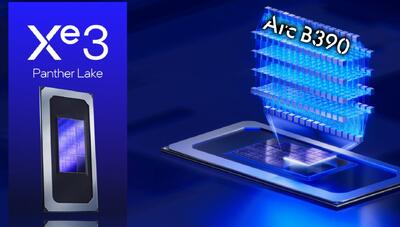  عملکرد گرافیک داخلی Arc B390 Xe3 اینتل با RTX 3050 Ti انویدیا برابری می‌کند!