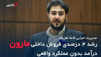  مدیریت امرایی کاملا لغزید؛ رشد ۴ درصدی فروش داخلی مارون، درآمد بدون عملکرد واقعی
