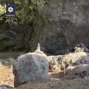  تیراندازی دقیق محمود فکری در دل طبیعت جلب‌توجه کرد!