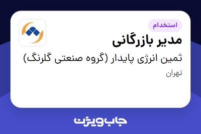 استخدام مدیر بازرگانی در ثمین انرژی پایدار (گروه صنعتی گلرنگ)