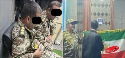  دستگیری ۲ فرد با لباس ارتش با پرچم شیر و خورشید در مترو تهران +عکس - کلبه سرگرمی